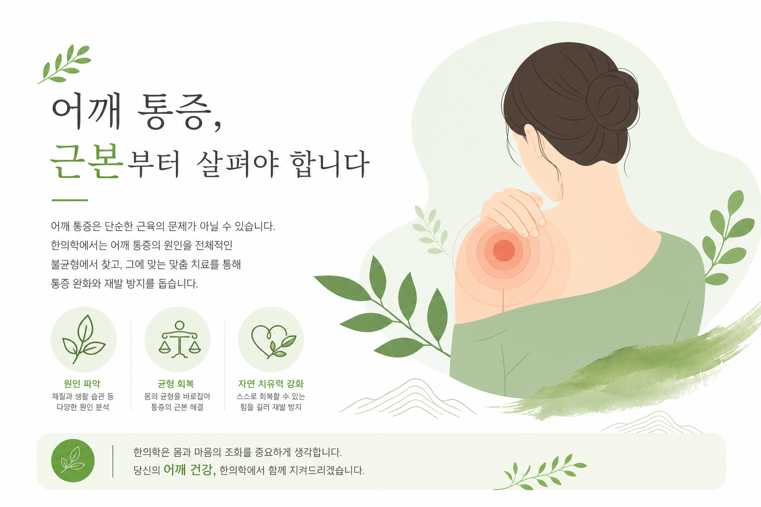 초음파 유도 PDRN 주사 시술 일러스트 — 어깨에 주삿바늘이 삽입되는 방향을 초음파 화면과 함께 표현. 의료진과 환자의 편안한 분위기. 회전근개 PDRN 주사 이미지